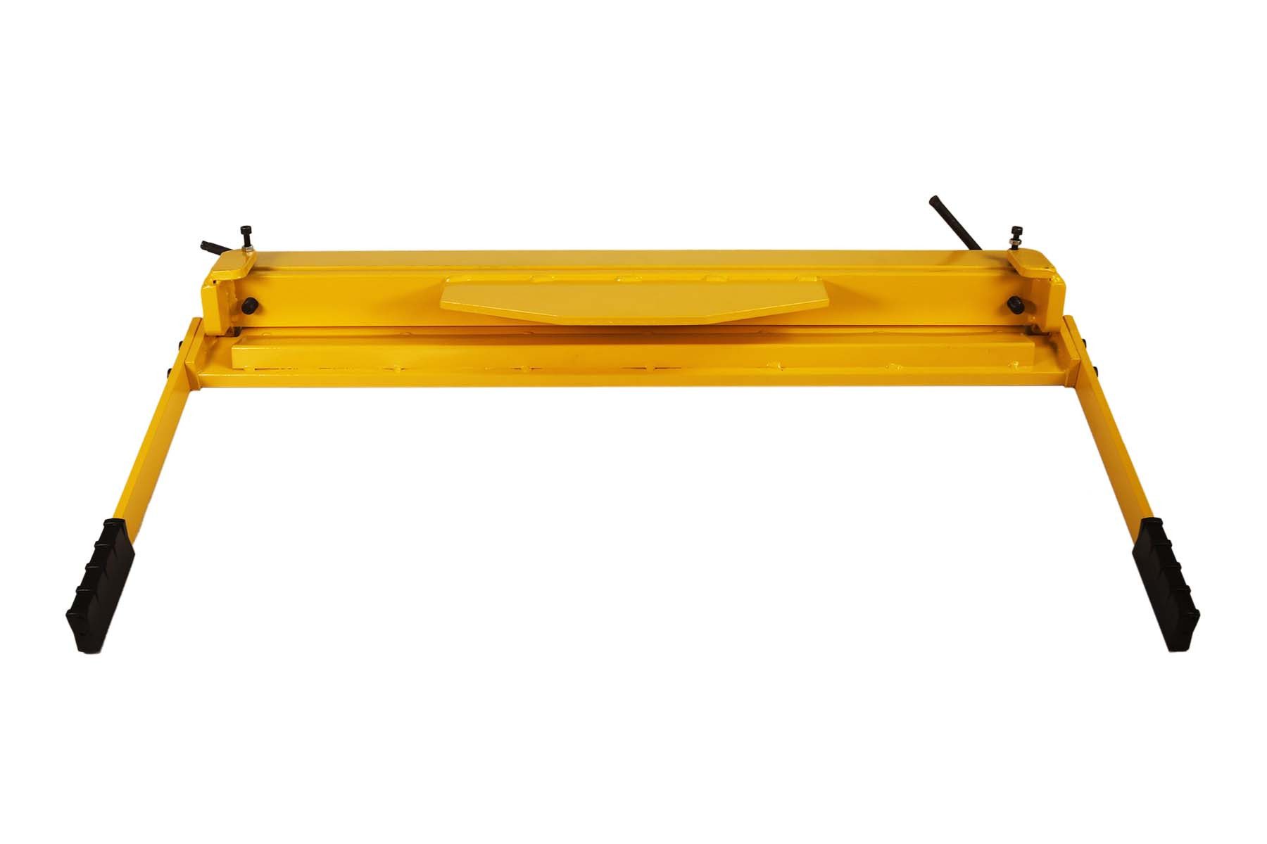 WELDINGER Biegewelle Abkantbank Stahl 630 mm Arbeitsbreite Biegewinkel 0-90° (Abkantpresse), 46.5 cm lang, (1-tlg), gefederte Zwingen, zwei Hebelarme, Justierschrauben