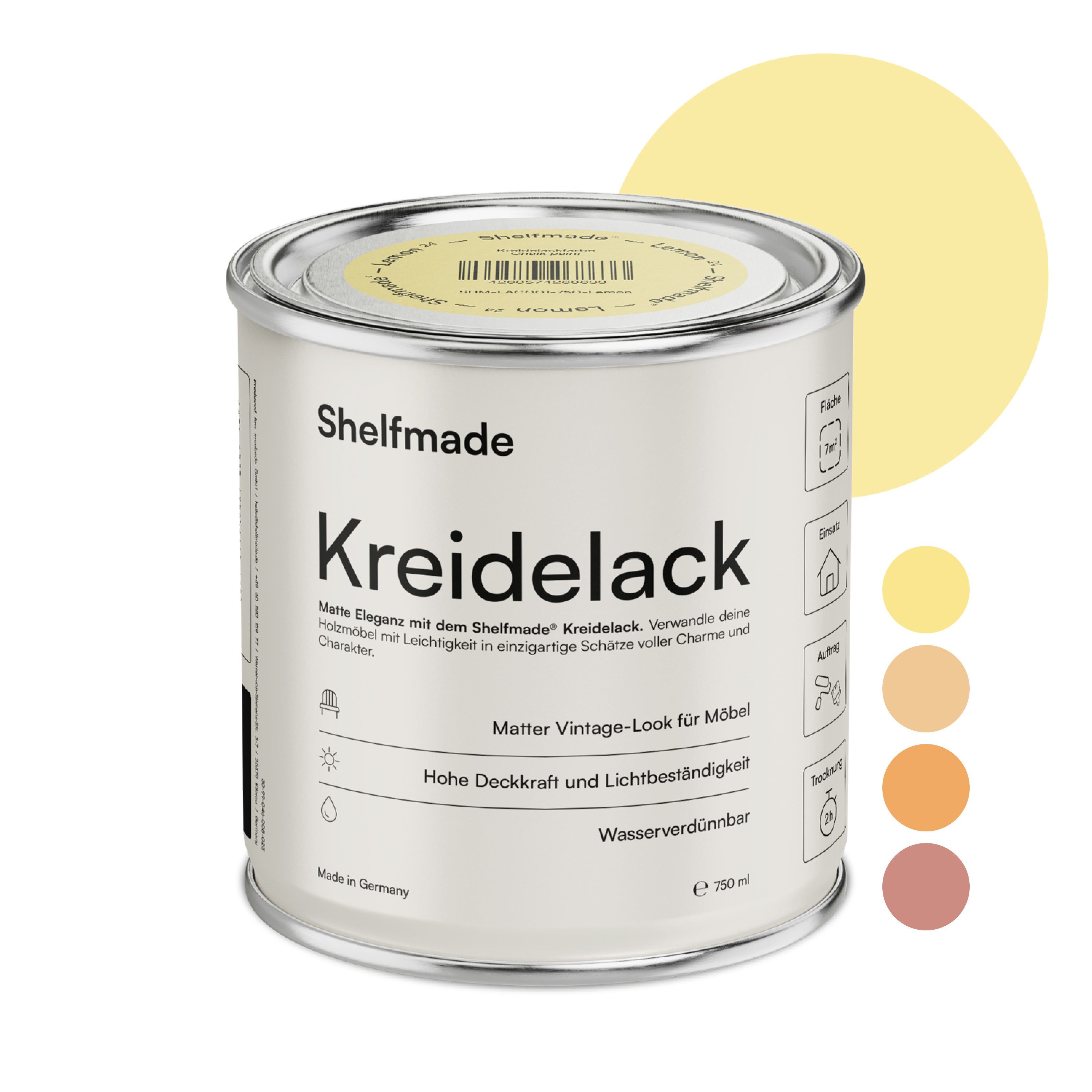 shelfmade Kreidefarbe Kreidefarbe Möbel Shabby Chic Holzlack DIY - Chalk Paint matter Look. € 16,95, (€ 2,26 pro 100 ml).