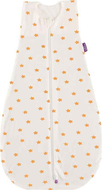 Träumeland Babyschlafsack »Sommerschlafsack LIEBMICH Baumwolle, Design weiß mit gelben Sternen« (1 tlg)-Otto