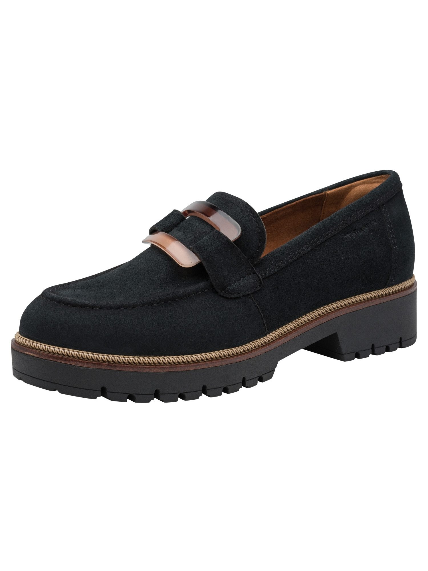 Tamaris TOUCH-IT aus Leder kein Absatz 1-24722-43 Slipper TOUCH-IT