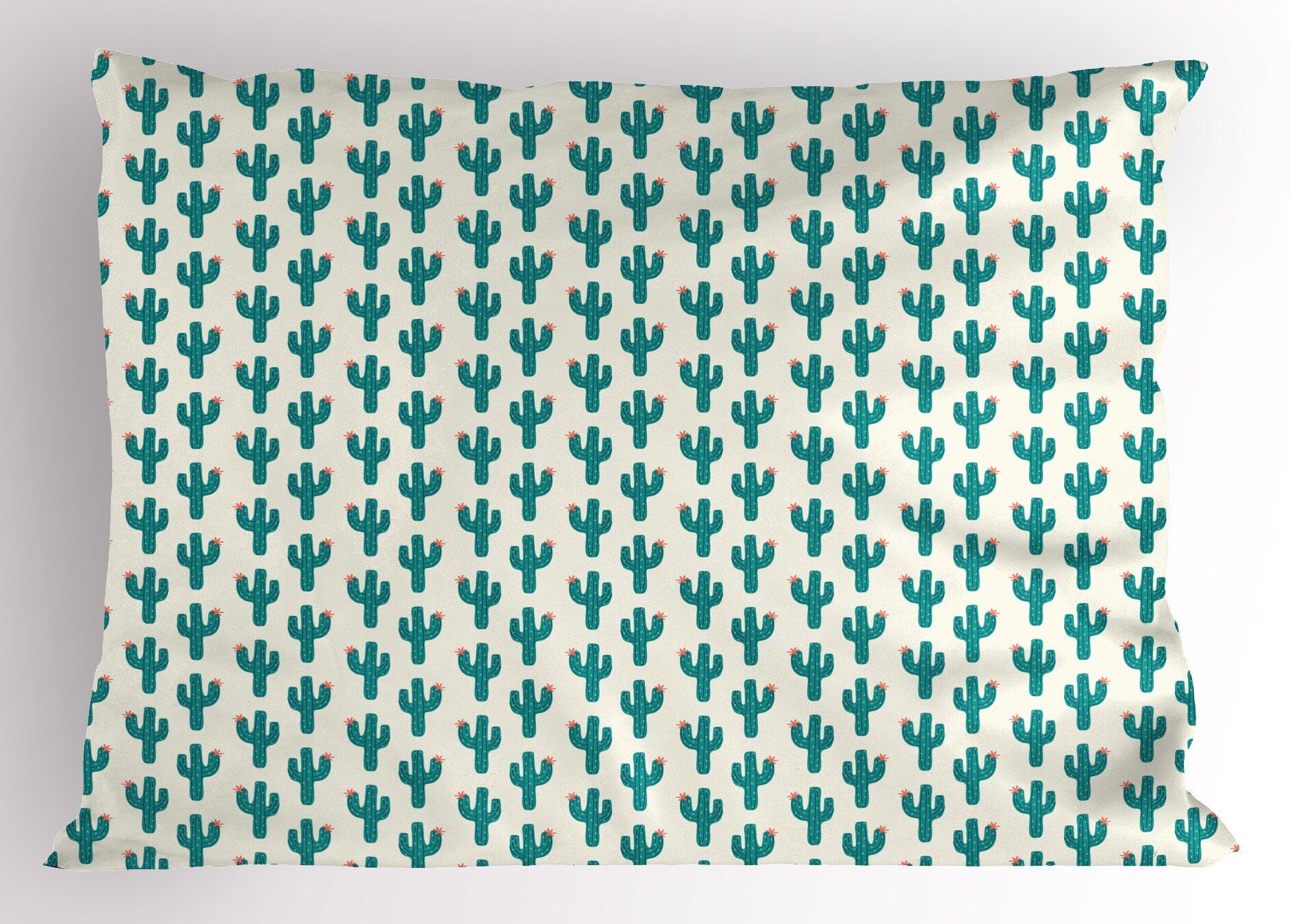 Cactus Stück), Print Blume Dekorativer Abakuhaus Queen Doodle Kopfkissenbezug, Gedruckter Cacti Kissenbezüge (1 Size