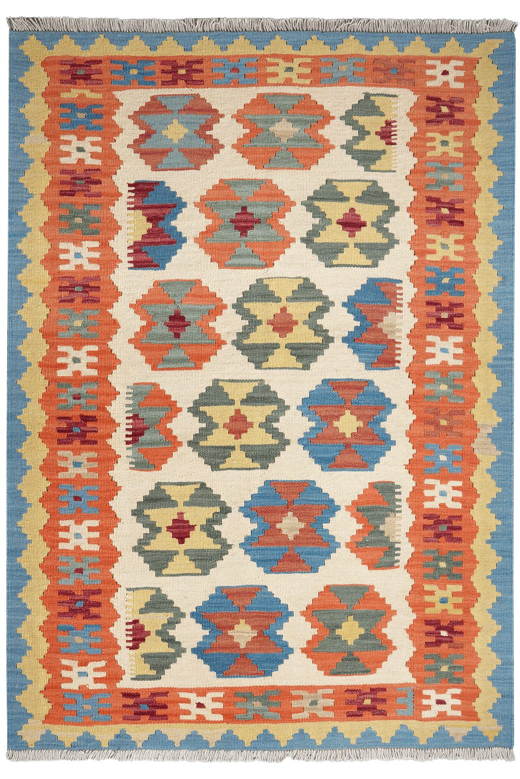 Looma Teppich Kelim Gashgai 174x122cm, rechteckig, Höhe: 5 mm, Gashgai, Schurwolle, Unikat