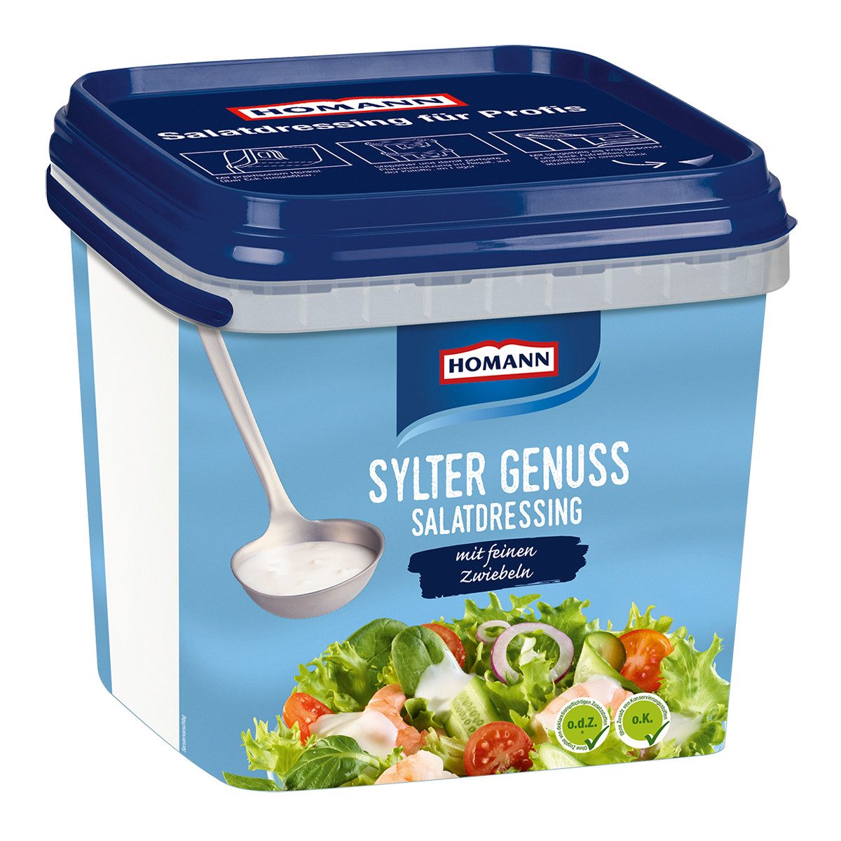 Homann Saucen, Homann Sylter Genuss Dressing mit Zwiebelnote und Kräutern 4000ml