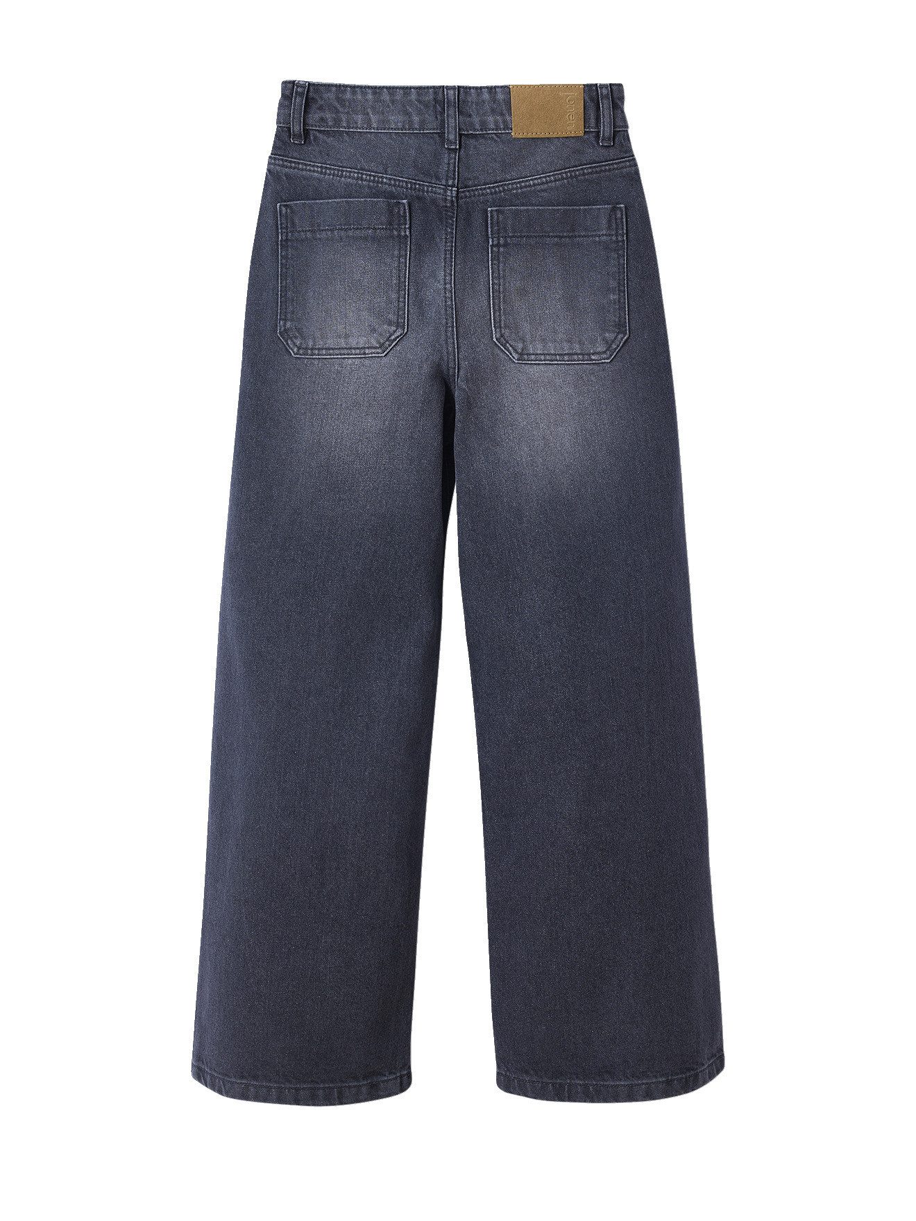 jonen 7/8-Caprijeans Weite Jeans mit großen Taschen Mädchen Bundweite verstellbar