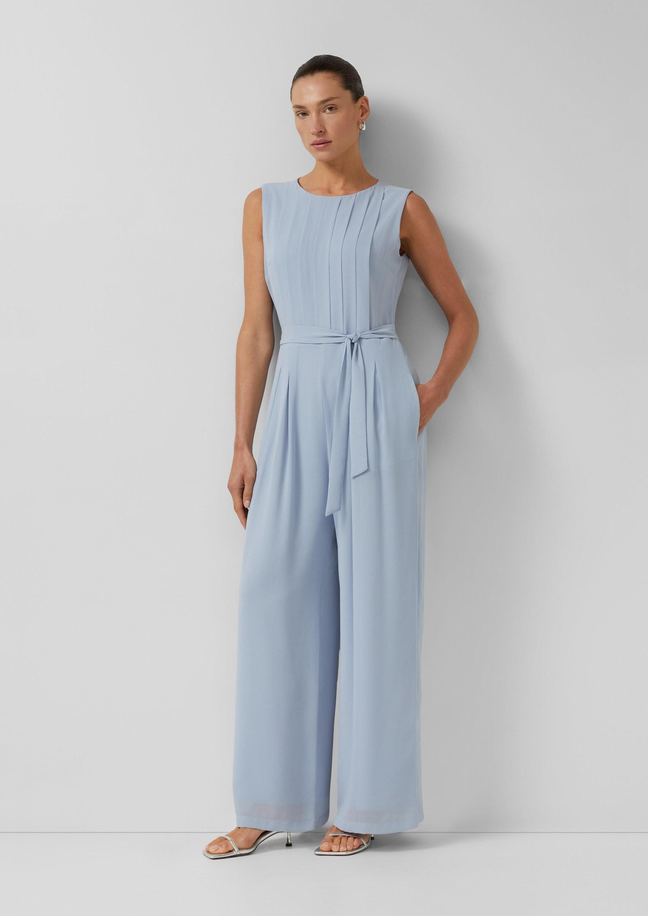 s.Oliver Jumpsuit Overall Eleganter Overall mit Wide Leg und Viskosefutter – Bild 5 von 5