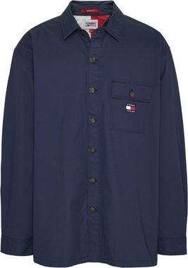 Tommy Jeans Plus Langarmhemd TJM PLUS CLASSIC SOLID OVERSHIRT