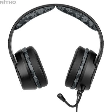 NITHO janus Gaming Over-Ear Kopfhörer mit Kabel Gaming-Headset (Headset für Over Ear Kopfhörer, mit Bügelmikrofon, 40-mm-Treiber, 3.5-mm-Audioanschluss)