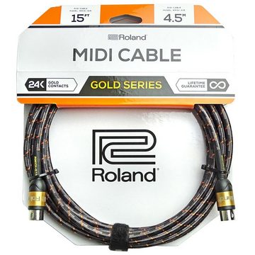 Roland Audio Roland RMIDI-G15 4,5m MIDI-Kabel Gold Serie Audio-Adapter Midi zu Midi