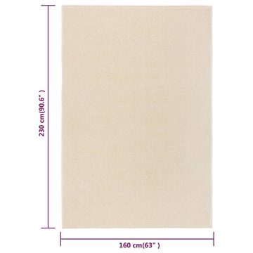 Teppich Kurzflor 160x230 cm Creme, furnicato, Rechteckig