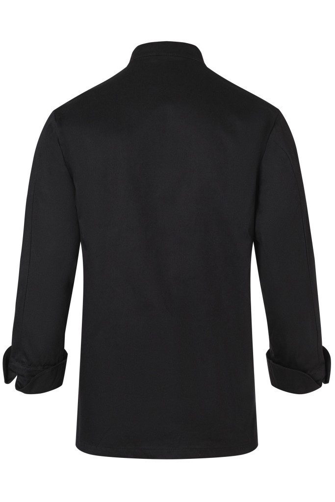 Karlowsky Fashion Kochjacke KARLOWSKY Kochjacke BASIC Unisex Stehkragen Baumwolle Schwarz – Bild 3 von 5