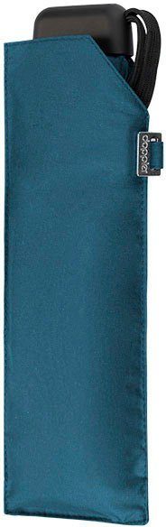 Slim uni, doppler® blue Taschenregenschirm Carbonsteel ultra
