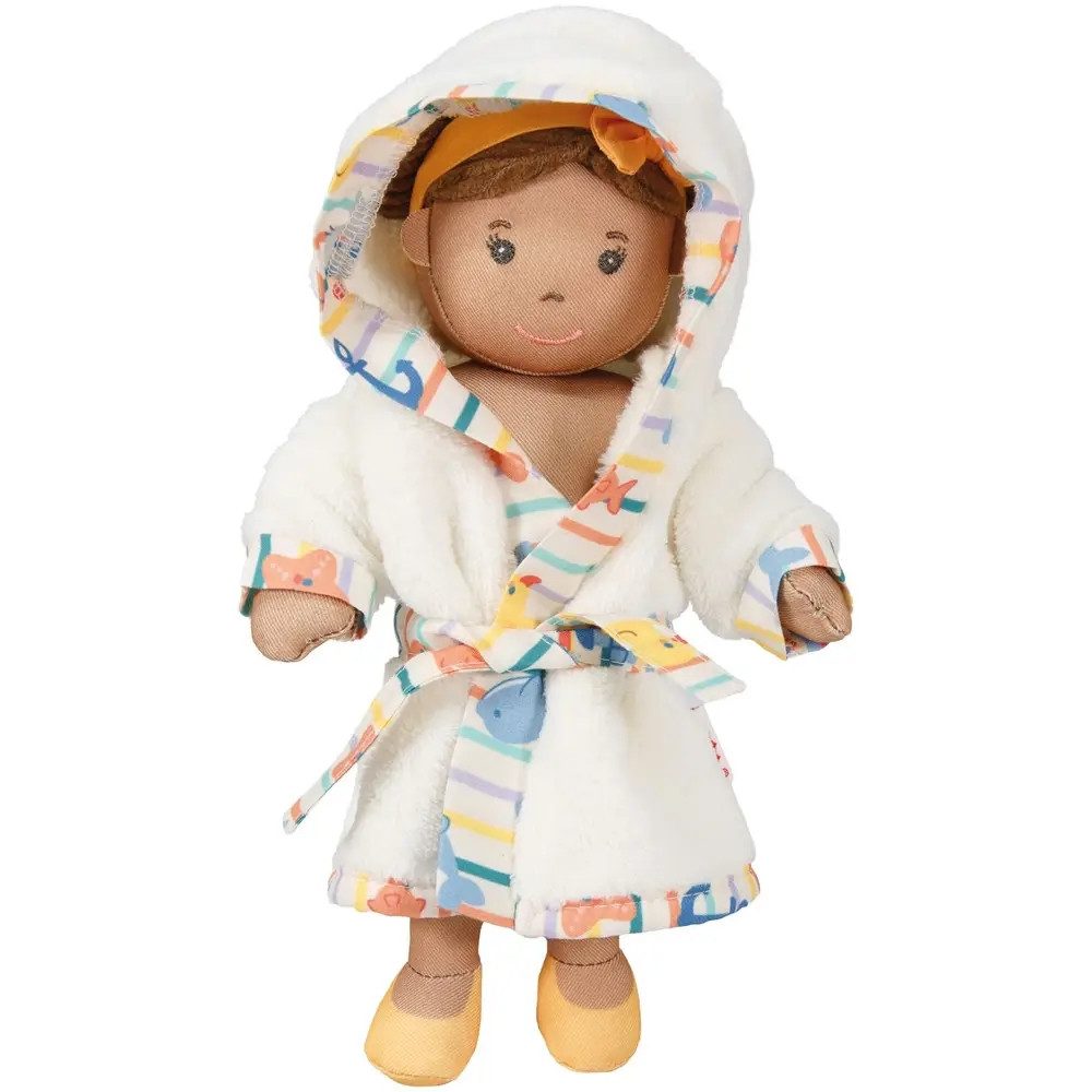 Heless Puppenkleidung Puppen-Bademantel ''Ahoi'' extra weiches Material, mini, Gr. 20-25 cm