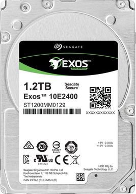 Seagate Exos 10E2400 2.5" SAS 512e/4Kn HDD-Server-Festplatte (1,2 TB) 2,5", Bulk