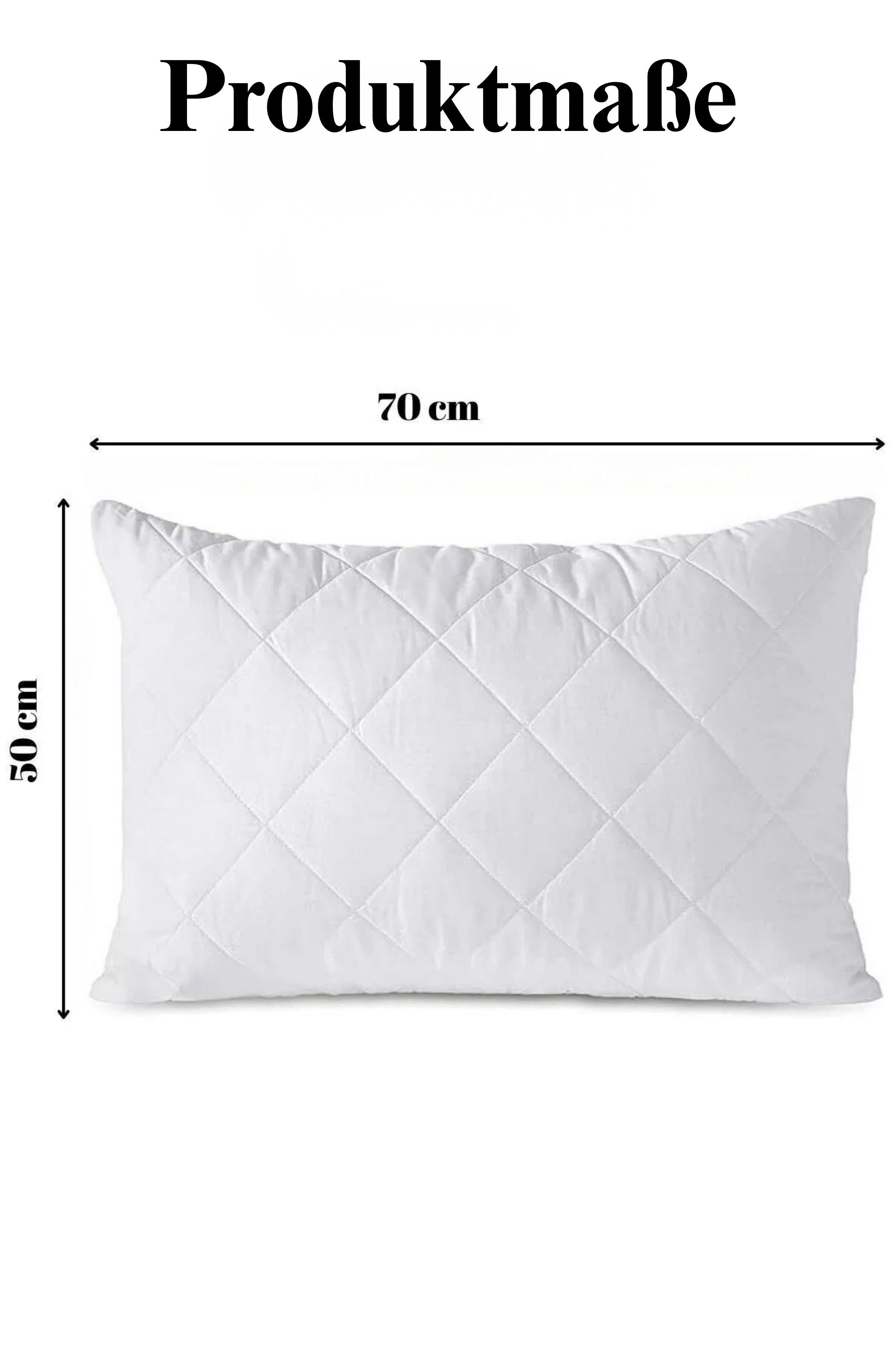Formeya Kissenbezug Gesteppter Kissenschoner 2er-Pack 100 % Baumwolle 50x70 cm – Bild 2 von 5