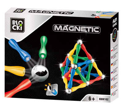 Blocki Magnetspielbausteine Magnetische Bausteine, Magnetblöcke, Lernspielzeug, (63 St)