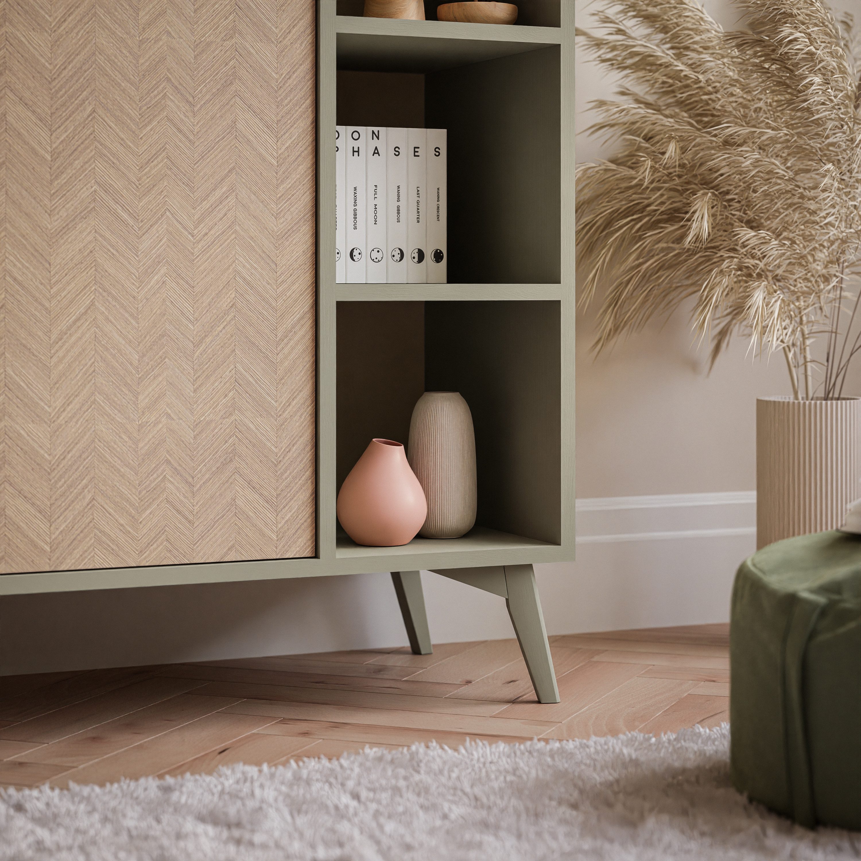 Lookway Standregal ALOE RG80 mit Türen, 80x38x160 cm – Bild 5 von 5