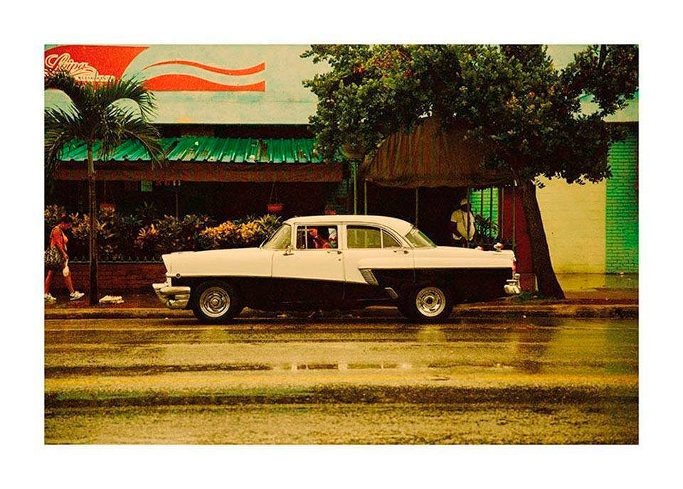 Komar Bild Cuba Car, Städte (1 St), Wandbild zur Dekoration - ohne Rahmen