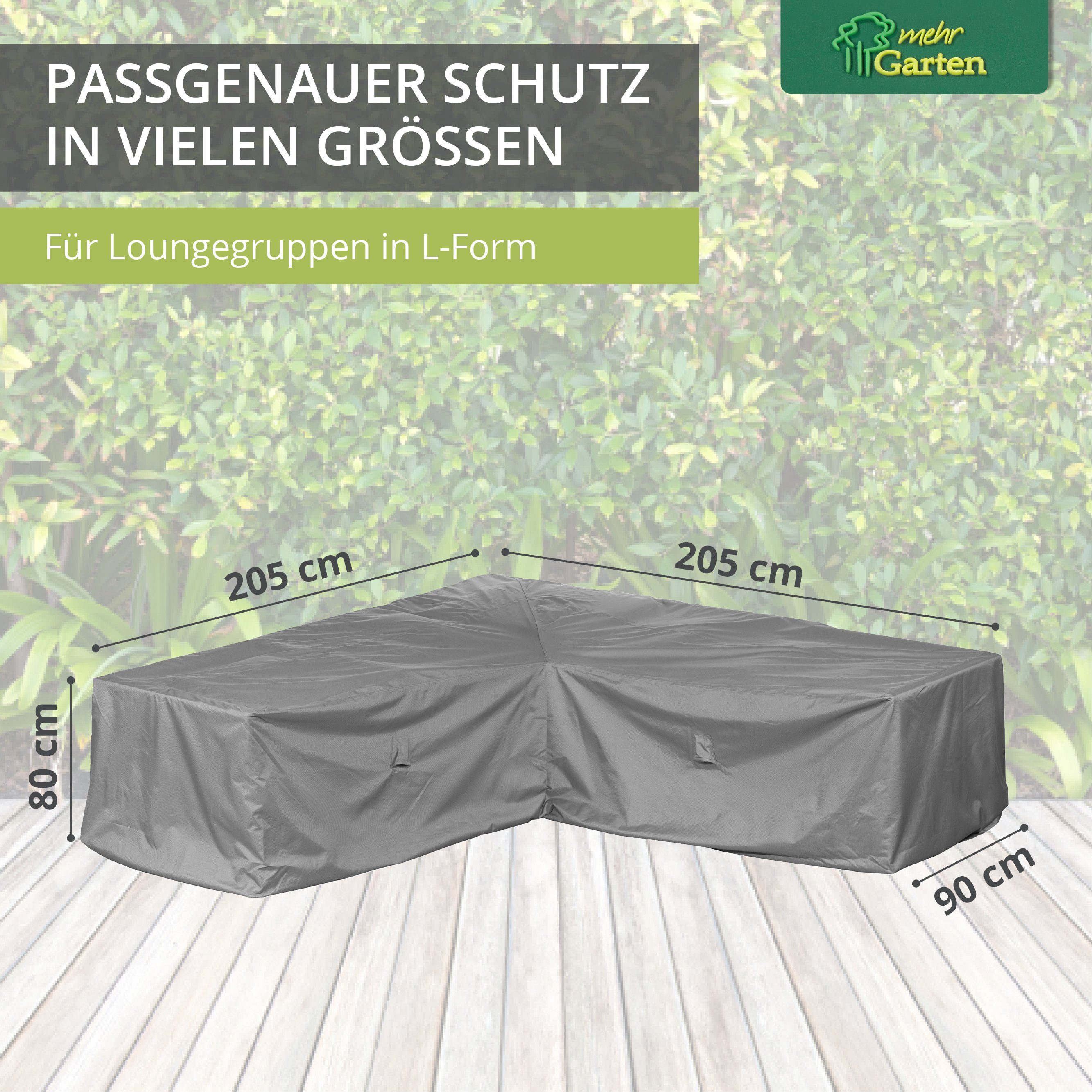 mehr Garten Gartenmöbel-Schutzhülle Premium, Lounge Abdeckung L-Form I Abde günstig online kaufen