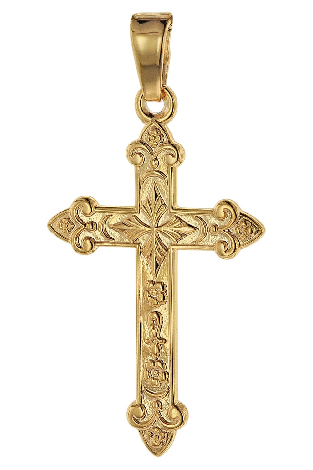 trendor Kreuzanhänger Kreuz- Gold 750 (18 günstig online kaufen