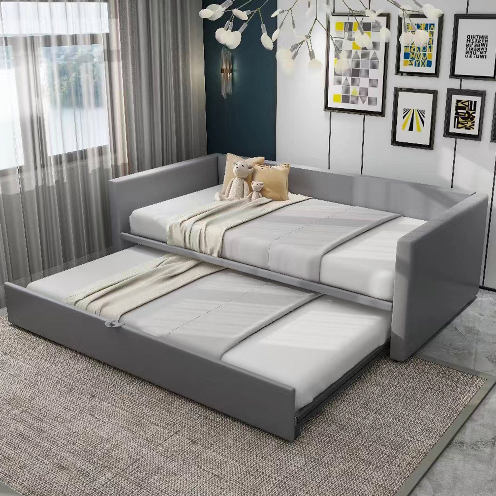HAUSS SPOLE Schlafsofa 90/180x200 cm Ausziehbares günstig online kaufen