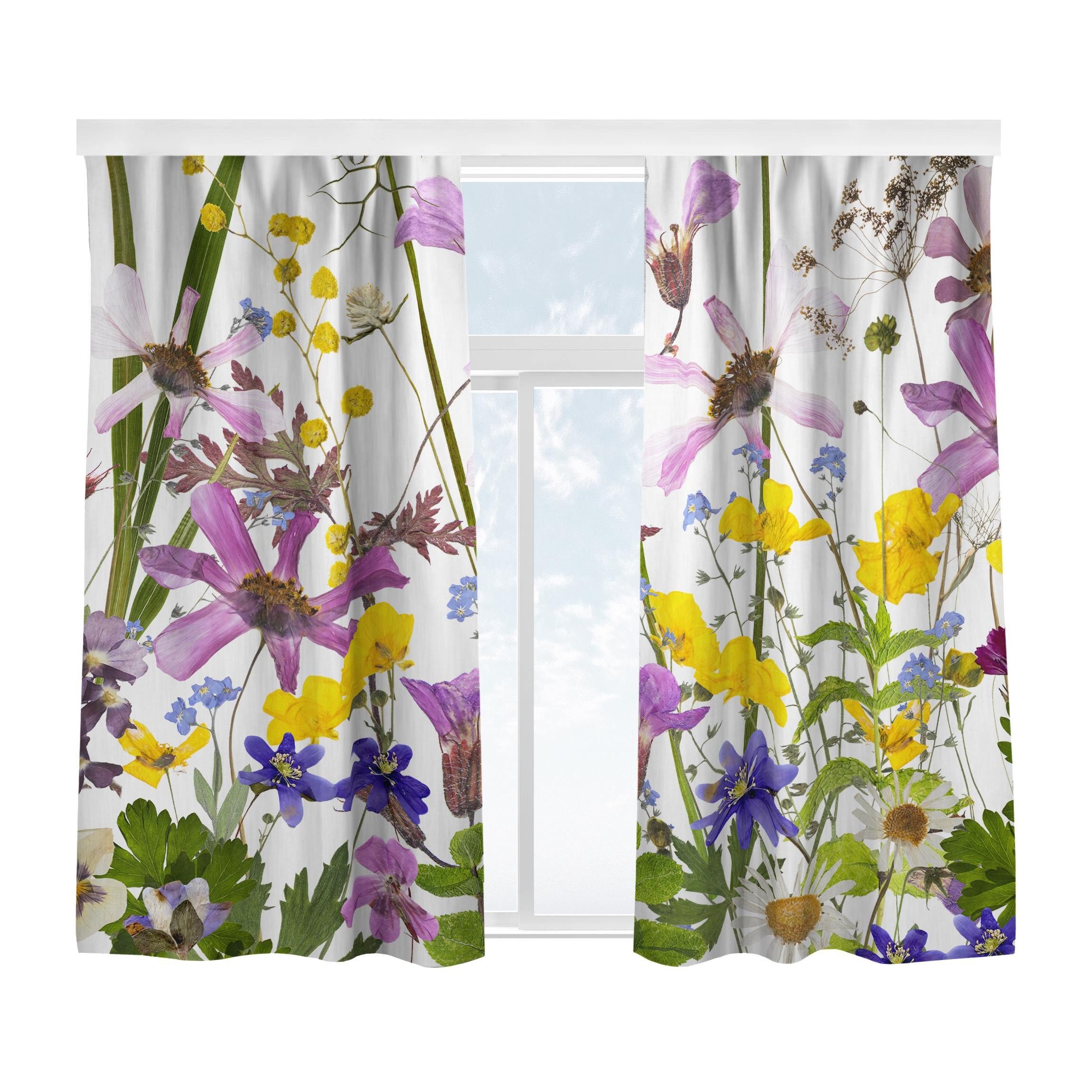 Bilderdepot24 Vorhang Gardine Blumen Natur Modern günstig online kaufen