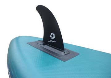 L.A. Sports Inflatable SUP-Board Devil 10.1” Set SUP mit Sitz Allround Stand-Up Paddle Board 330 cm, Stand Up Paddeling Board, (Set, mit ALU Paddel & Spinera Classic SUP Sitz), für Jugendliche & Erwachsene, Anfänger und Fortgeschrittene Paddler