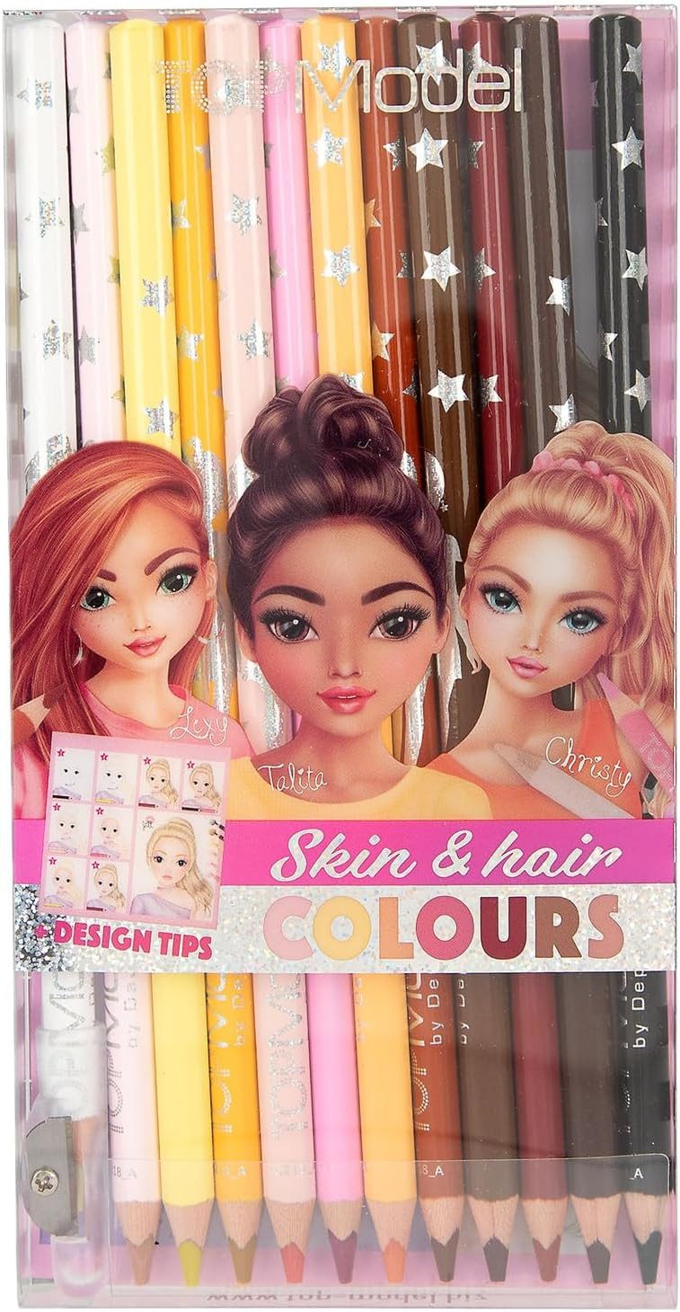 Depesche Buntstift DEPESCHE TOPModel Buntstifte Skin & Hair Colours - 12 Карандаши