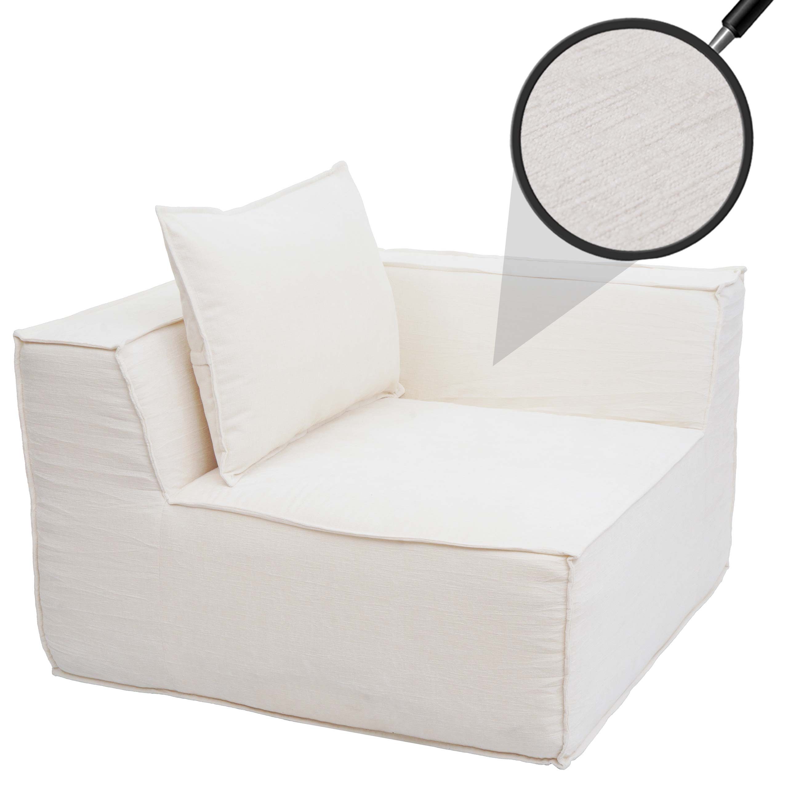 MCW Loungesessel MCW-O54-E, Inklusive Kissen, Bezug abnehmbar, Mit rutschhemmender Unterseite
