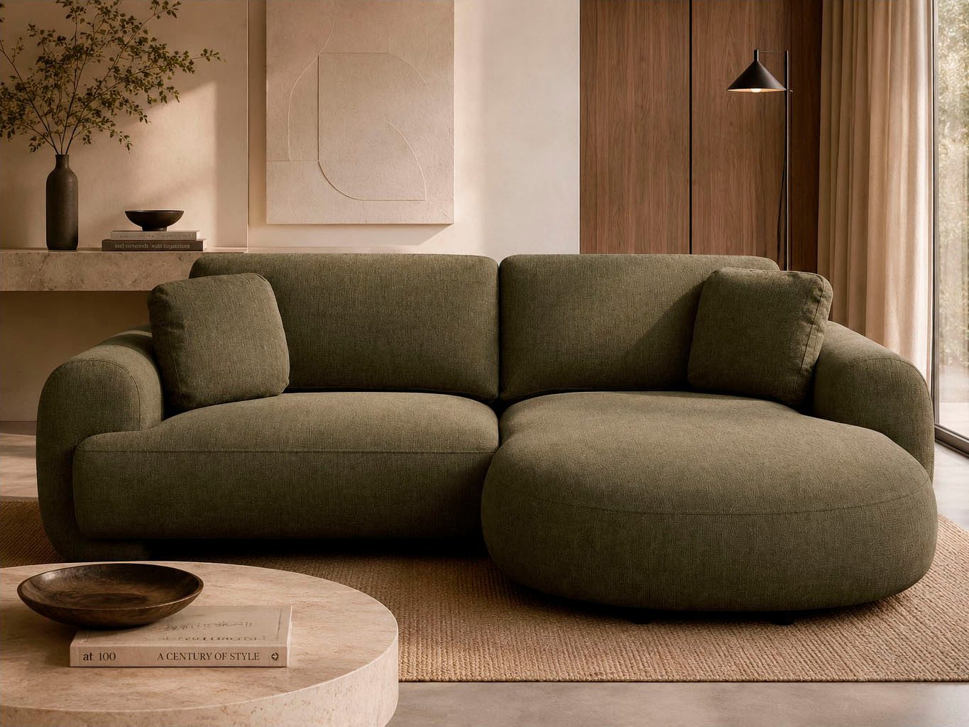 OTTO home Ecksofa YllSY L-Form, 231cm - OTTO. Verlässliche Qualität., Struktur-Bezug, Tonnentaschen-Federkern