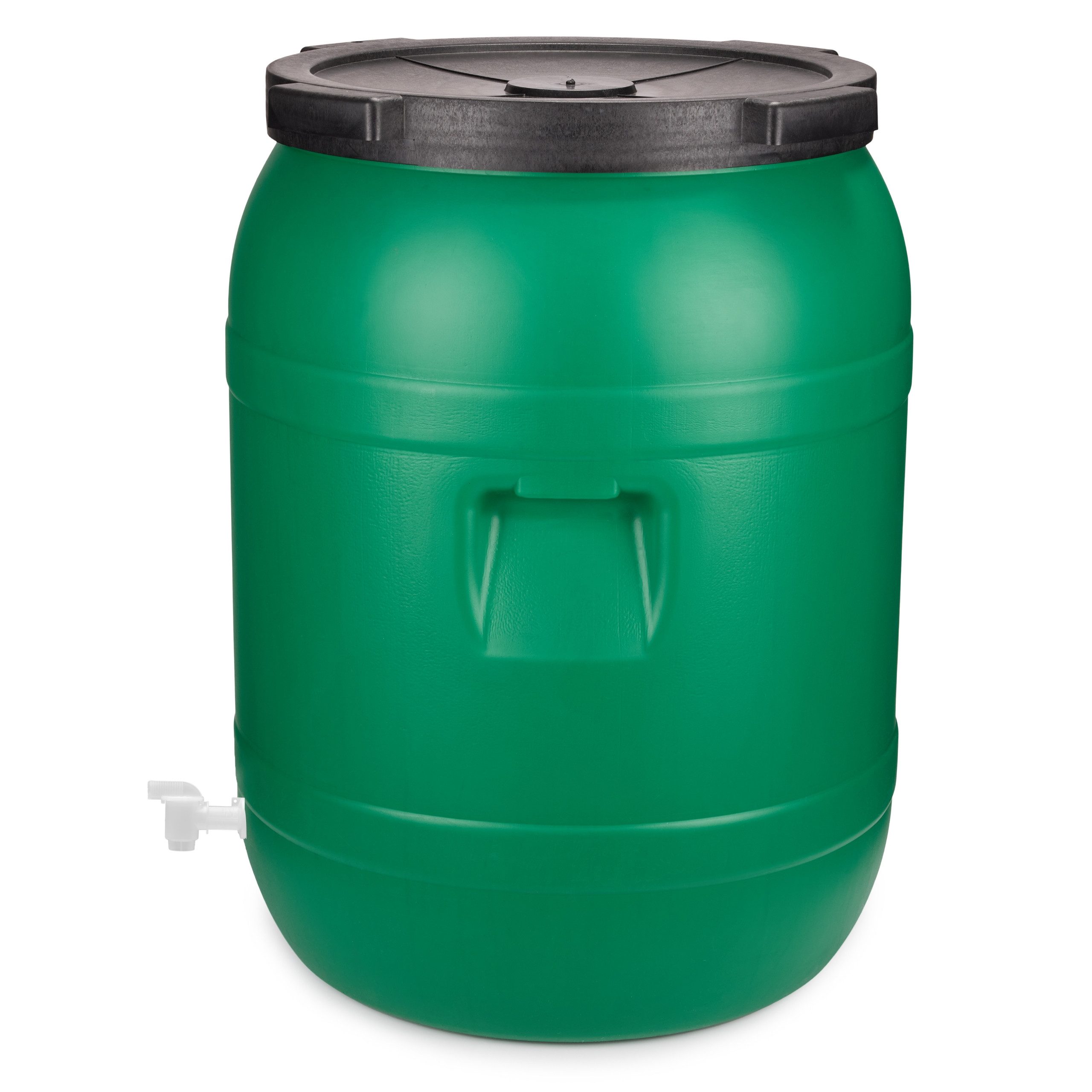 Garronda Regentonne Weithalsfass 220 Liter mit Hahn Plastikbehälter mit Deckel GD-0142, 220 l, (1-tlg), BPA-Frei