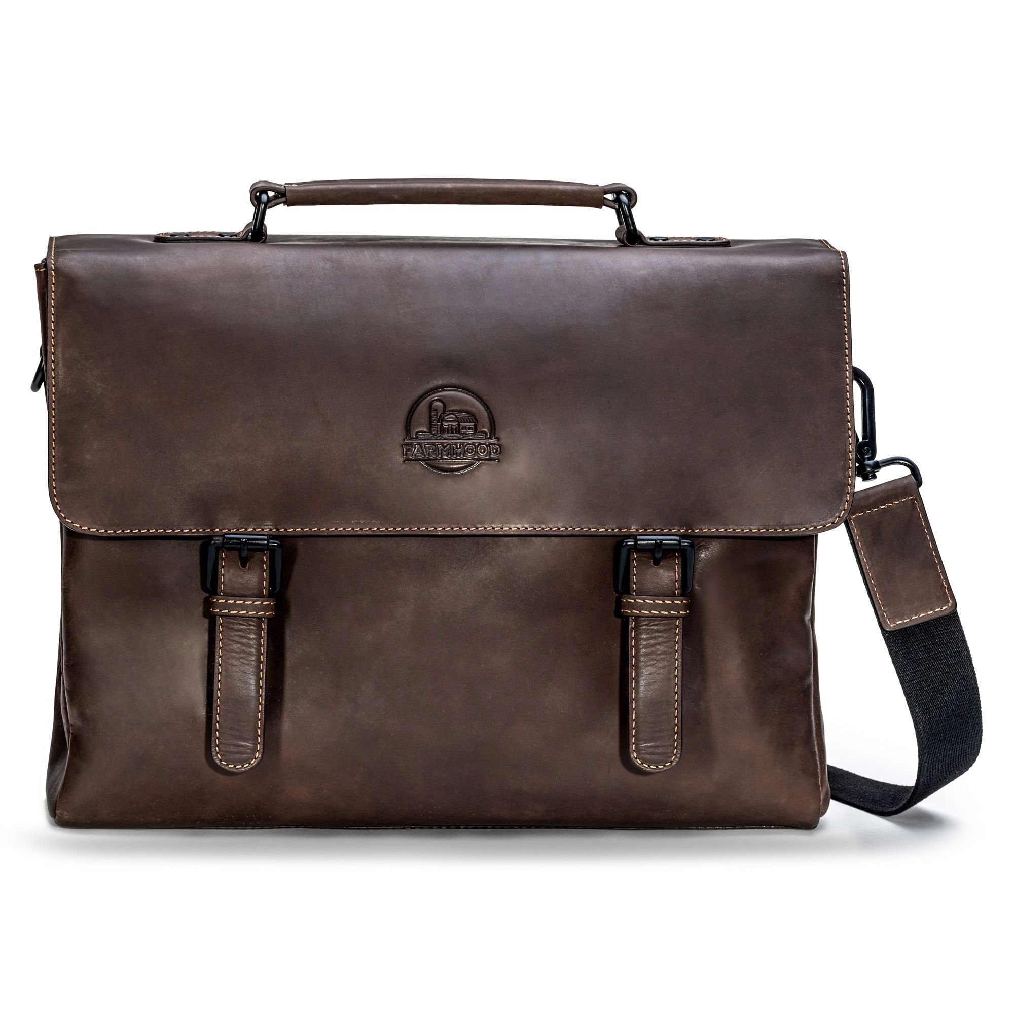 Nashville, Farmhood dark Leder Aktentasche brown