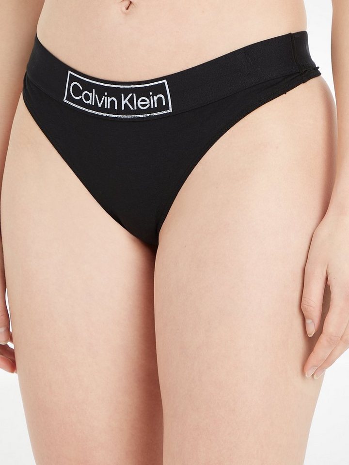 Calvin Klein Underwear String mit Logoschriftzug am Bund