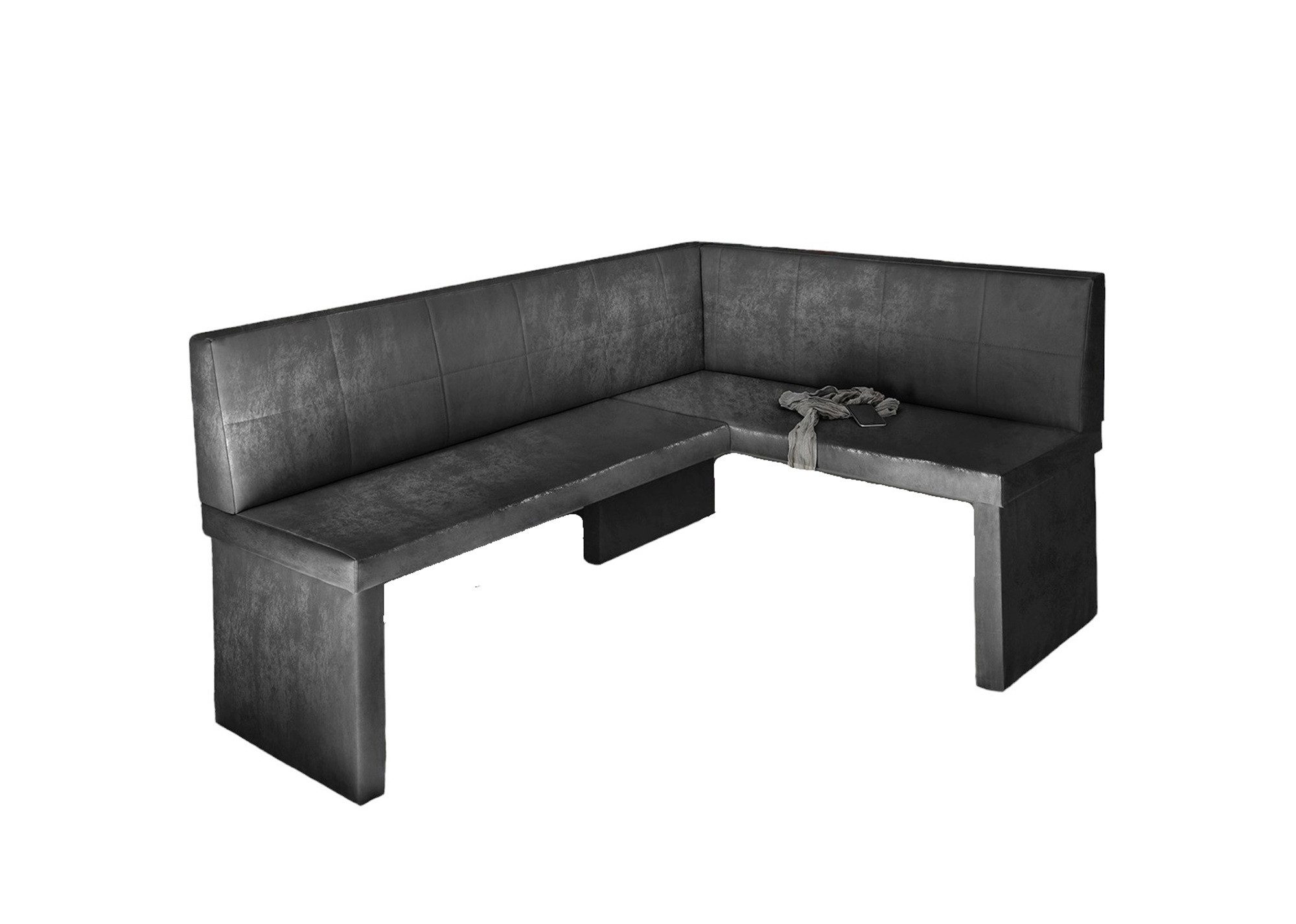 Fun Möbel Eckbank Sitzbank Eckbank „Robin XL" in Kunstleder Madryt Größe 196 x 142cm