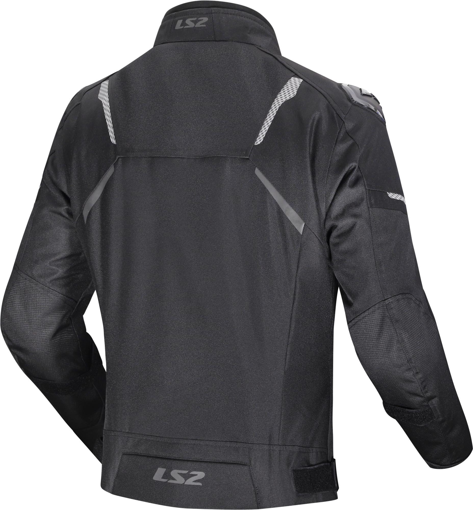 LS2 Motorradjacke Zoom wasserdichte Motorrad-Textiljacke Ellenbogenprotektoren enthalten,Schulterprotektoren enthalten,was