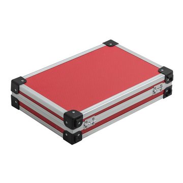 Kreator Aufbewahrungsbox extra schmaler Alurahmenkoffer Werkzeugkoffer Schutzkoffer Aufbewahrung rot