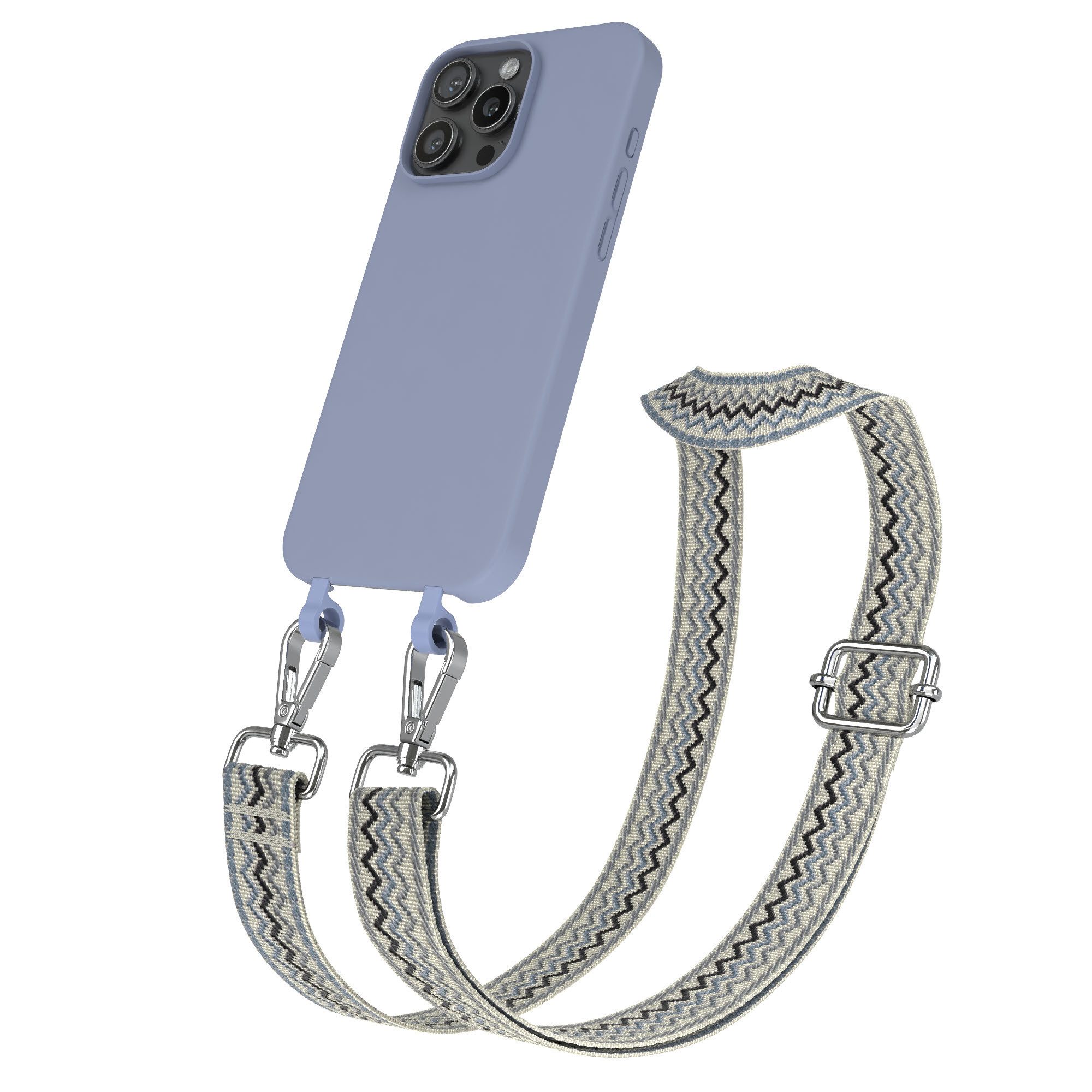 Handykette 2in1 TPU Hülle mit Band für iPhone 16 Pro Max