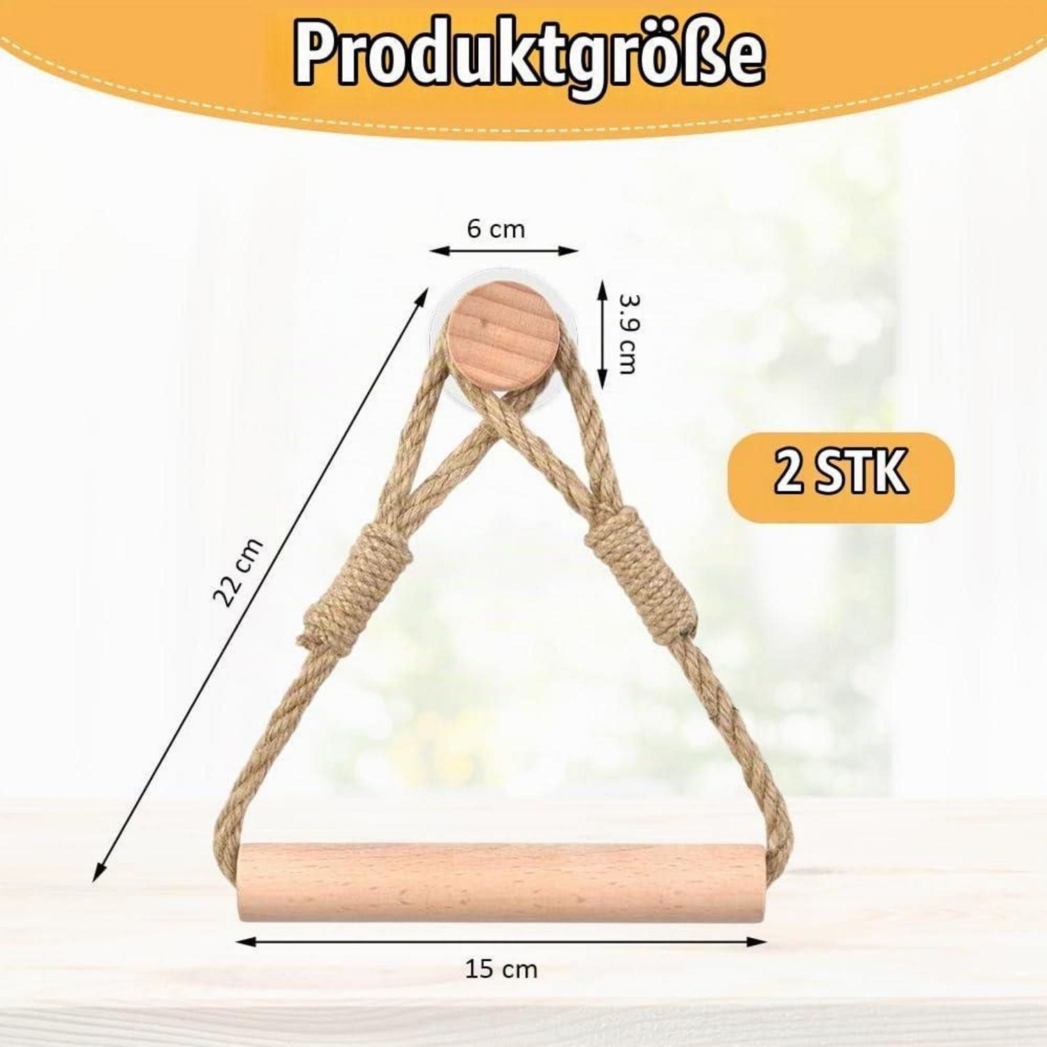 LuxusKollektion Toilettenpapierhalter Handtuchhalter Set Seil & Holz (2-St)