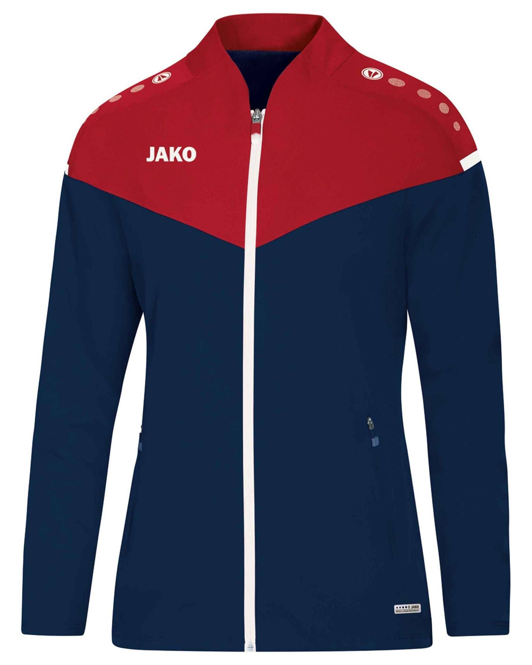 Jako Präsentationsjacke Herren (1-tlg) Sweatjacke 2.0 CHAMP blaurotweiss und Damen