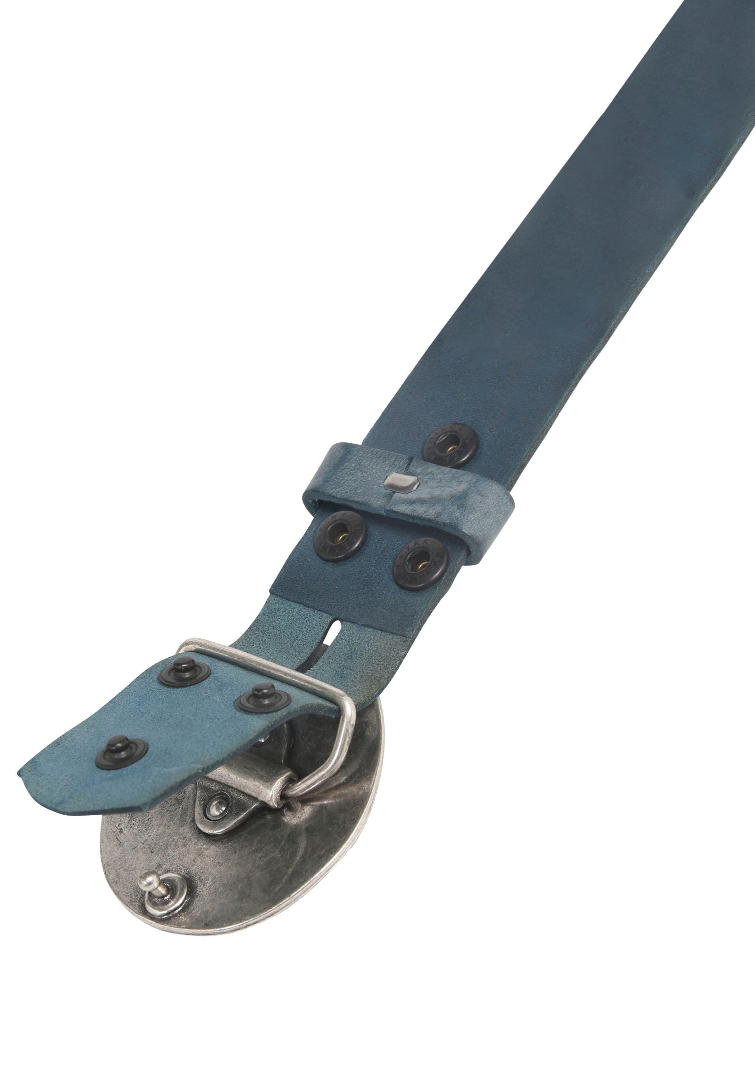 Rettungsring Gürtel Ledergürtel mit austauschbarer Schließe »Noppen Rund«