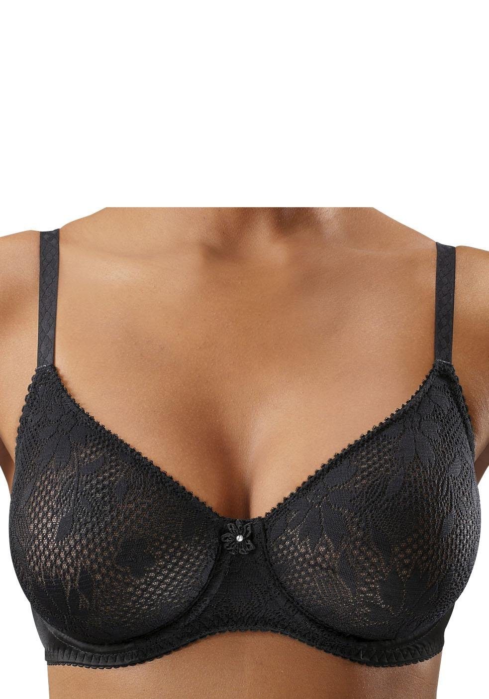 Nuance by Lascana T-Shirt-BH, BH mit Bügel, Bügel-BH, Spitzen-BH Dessous, große Größen – Bild 5 von 5