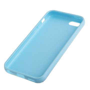 König Design Handyhülle Apple iPhone 5c, Apple iPhone 5c Handyhülle Backcover Blau