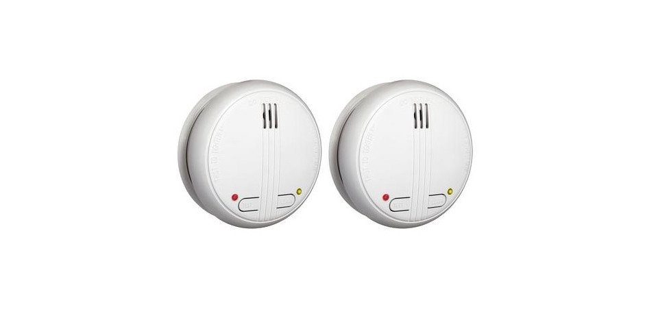 Smartwares Funk-Rauchmelder 2 Stück weiß, bis zu Rauchmelder