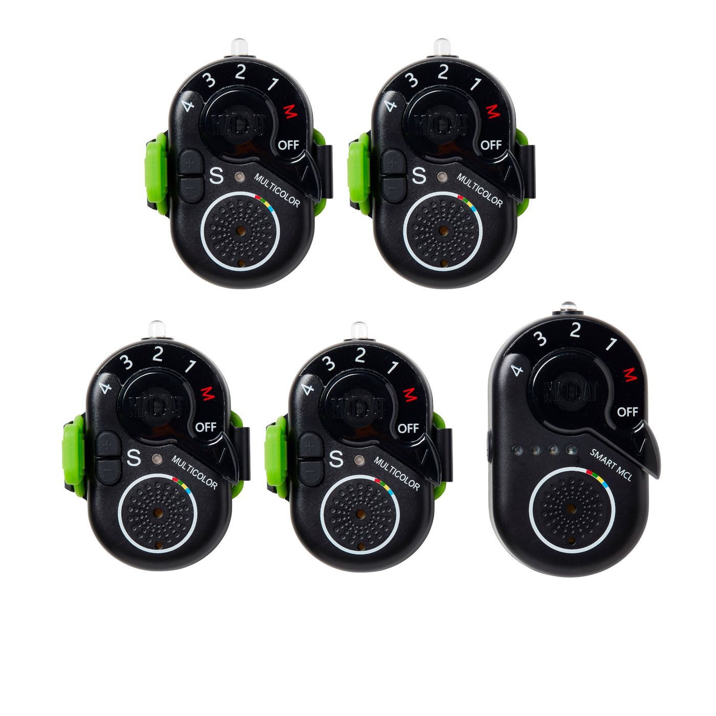 elektronischer Bissanzeiger Madcat Smart Alarm Mcl Set 4+1 Multicolor - Bissanzeiger Set