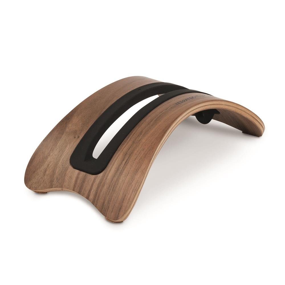 Terratec Laptop-Ständer Holz zwei MacBook Ständer, (Echtholz Dock / Ständer für MacBooks (MacBook Pro / AcBook Air), elegantes Holz-Design, schafft Platz, braun, 219732)