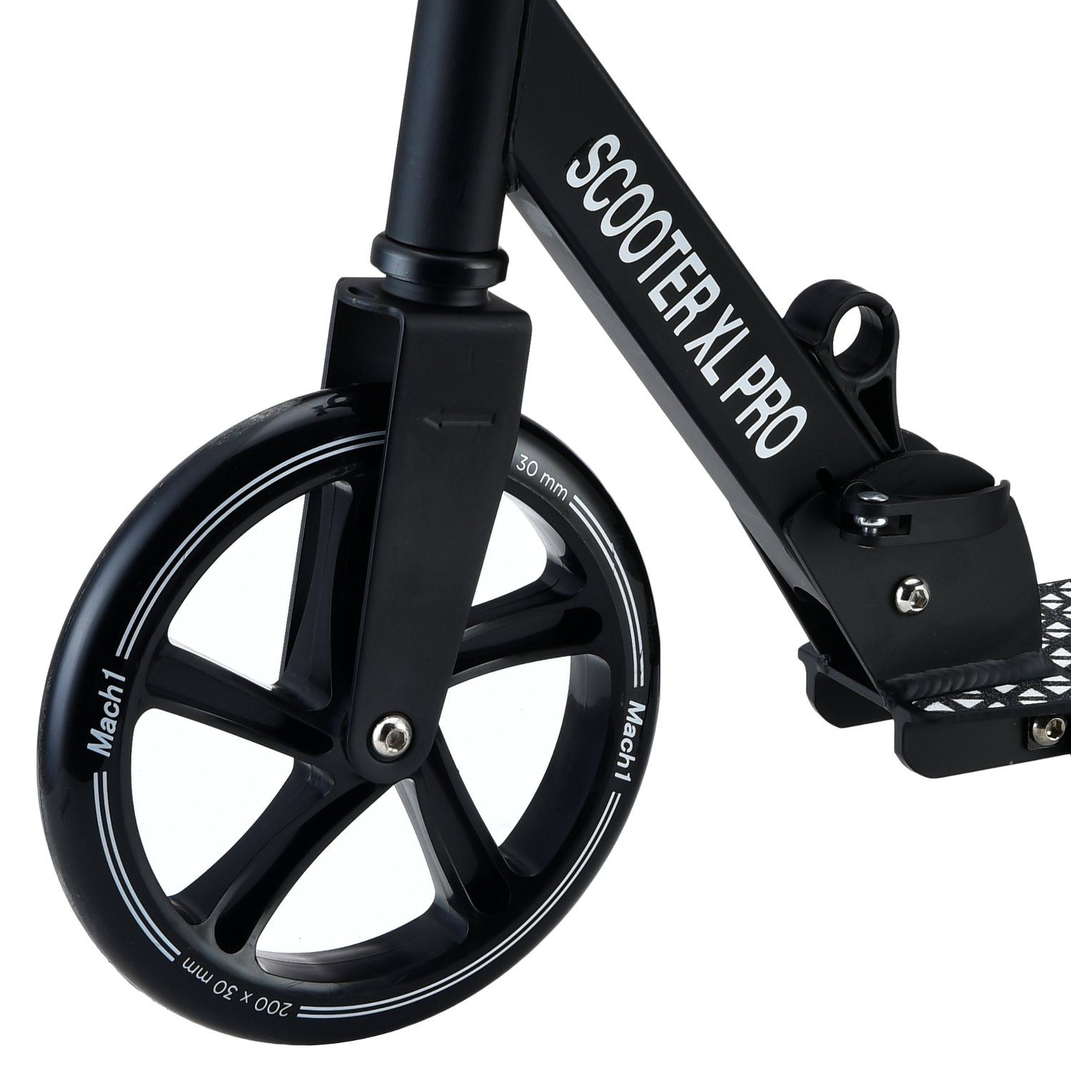 Mach1 Cityroller Kick Scooter ALU City Roller mit 200mm Großen XXL Wheel Rollen