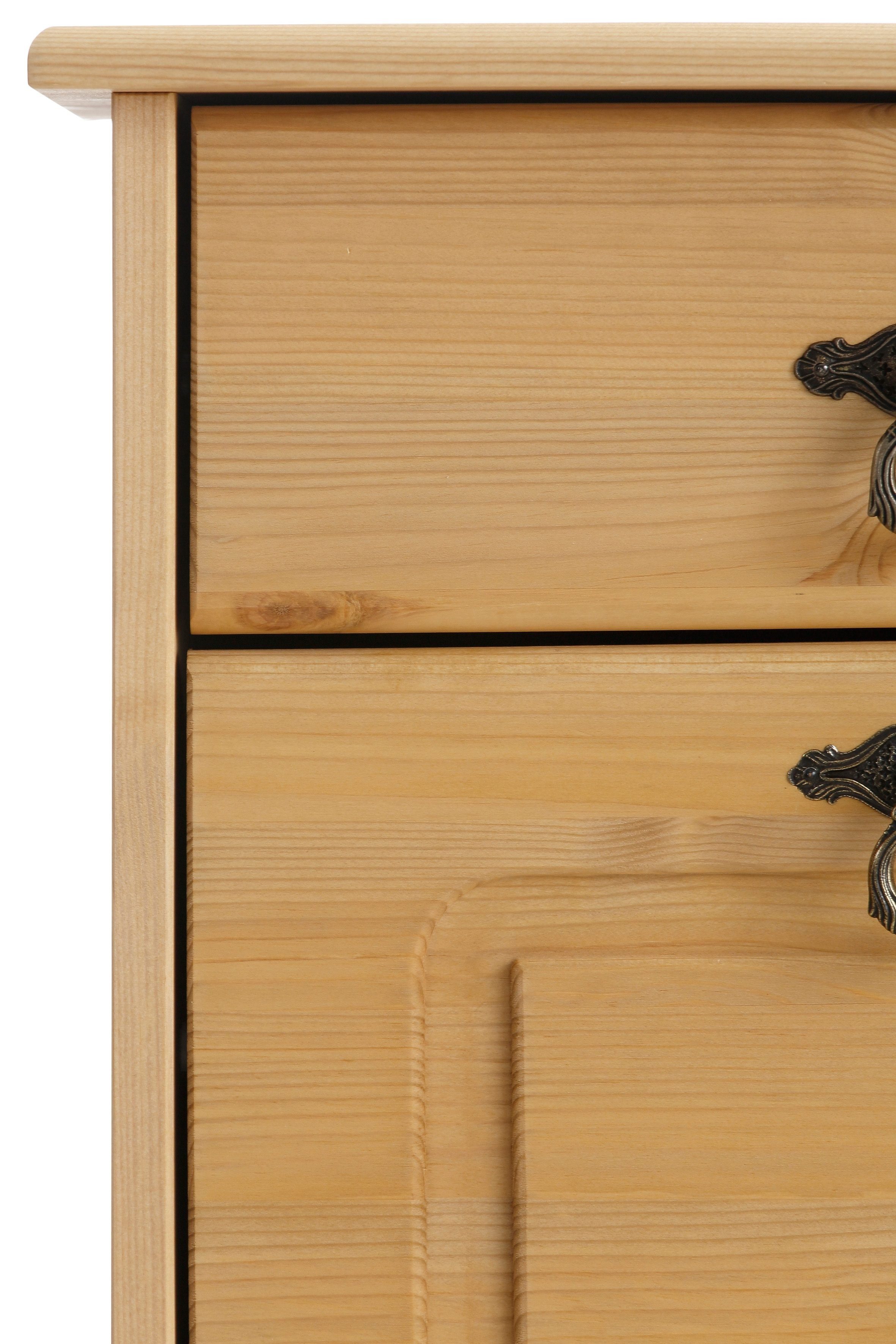 Home affaire Schuhkommode Finca, aus massivem Kiefernholz, Höhe 100 cm