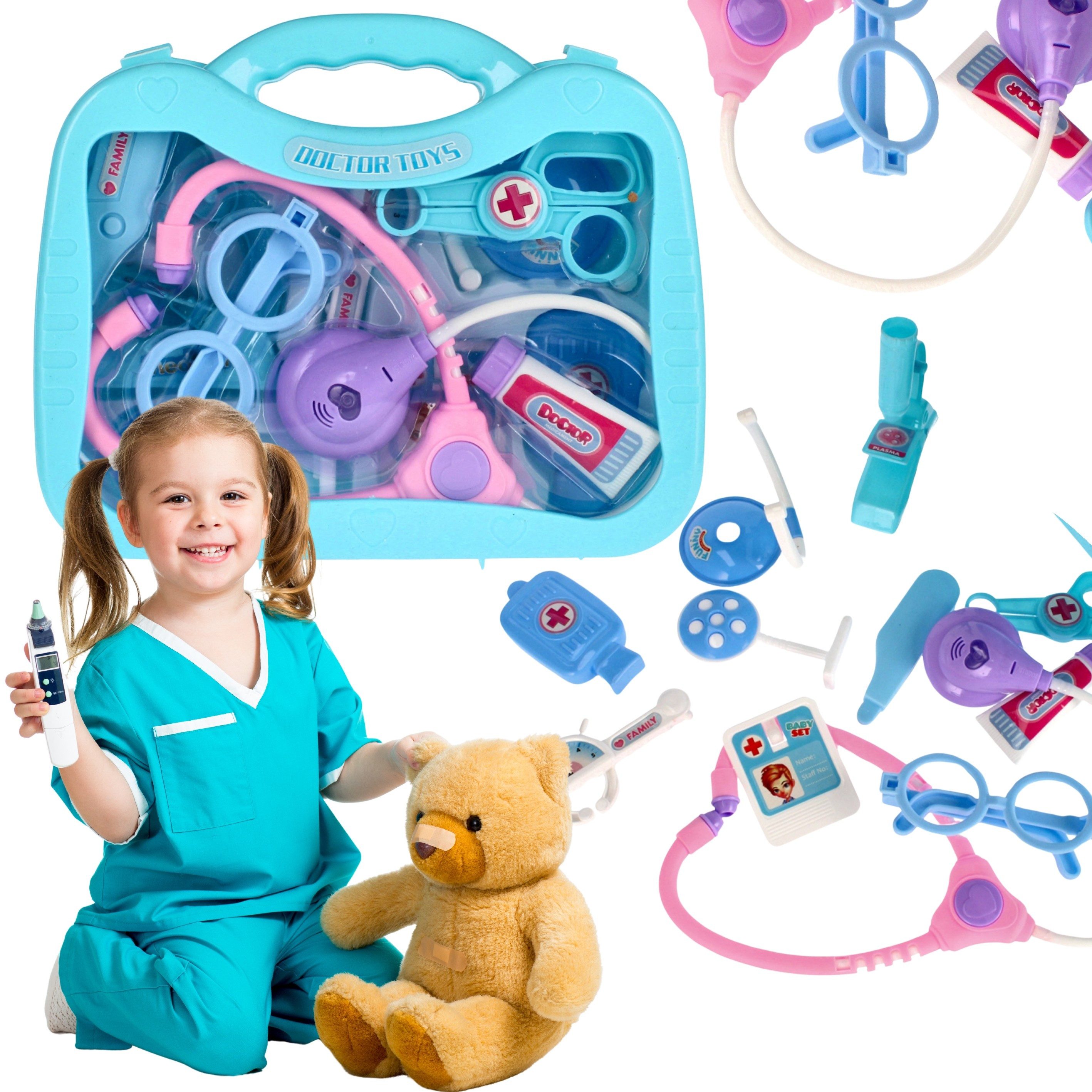 Spielwerkbank Little Doctor, Arztset im blauen Koffer 3+ MEGA CREATIVE