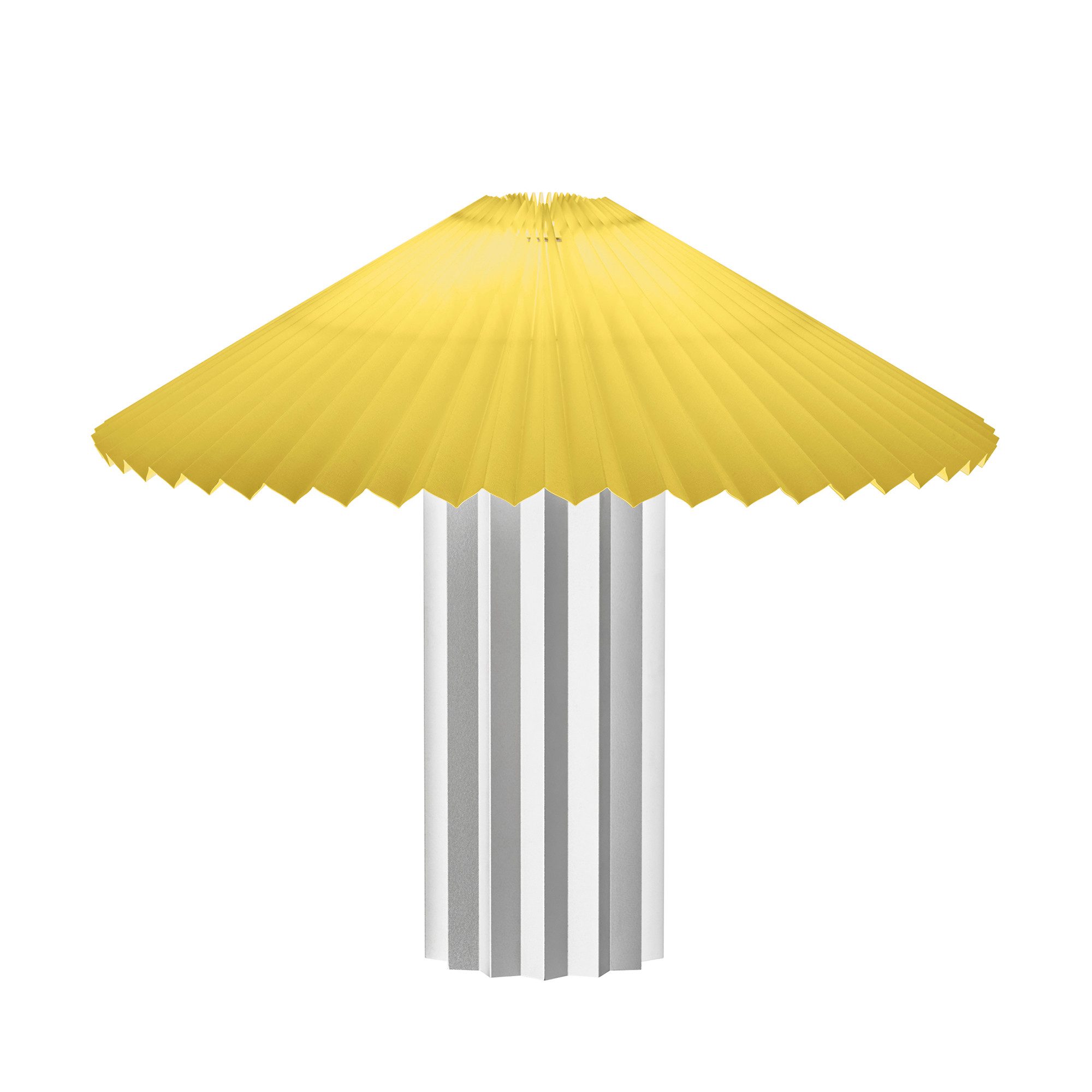 blomus Tischleuchte -TAITE- Tischlampe, Stimmungslicht, LED-Designlampe modern, LED wechselbar, Dimmbar, Plissee-Look, modern & stabil, Dimmbar, Aluminium
