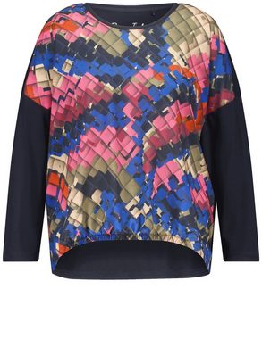 Samoon Langarmshirt Lässiges Longsleeve mit abstraktem Print