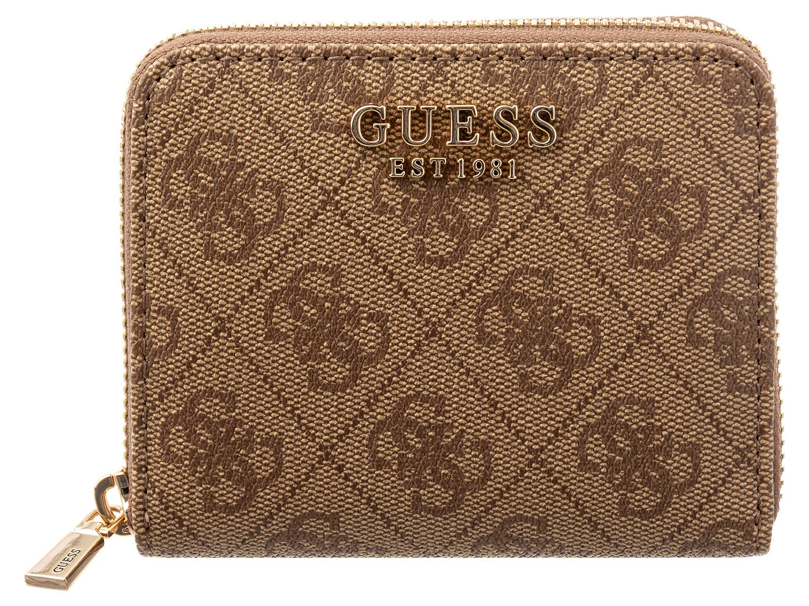Guess Geldbörse SWSG7459137 LAUREL II SLG SMALL ZIP AROUND Woman (Stück, 1-tlg., 1), Logoschriftzug